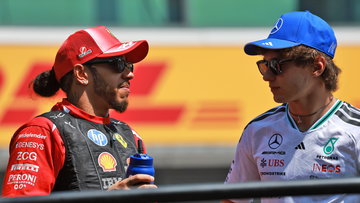 Lewis Hamilton hands Kimi Antonelli hilarious words of wisdom as F1 record awaits
