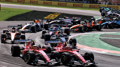 Hamilton Leclerc race start Monza