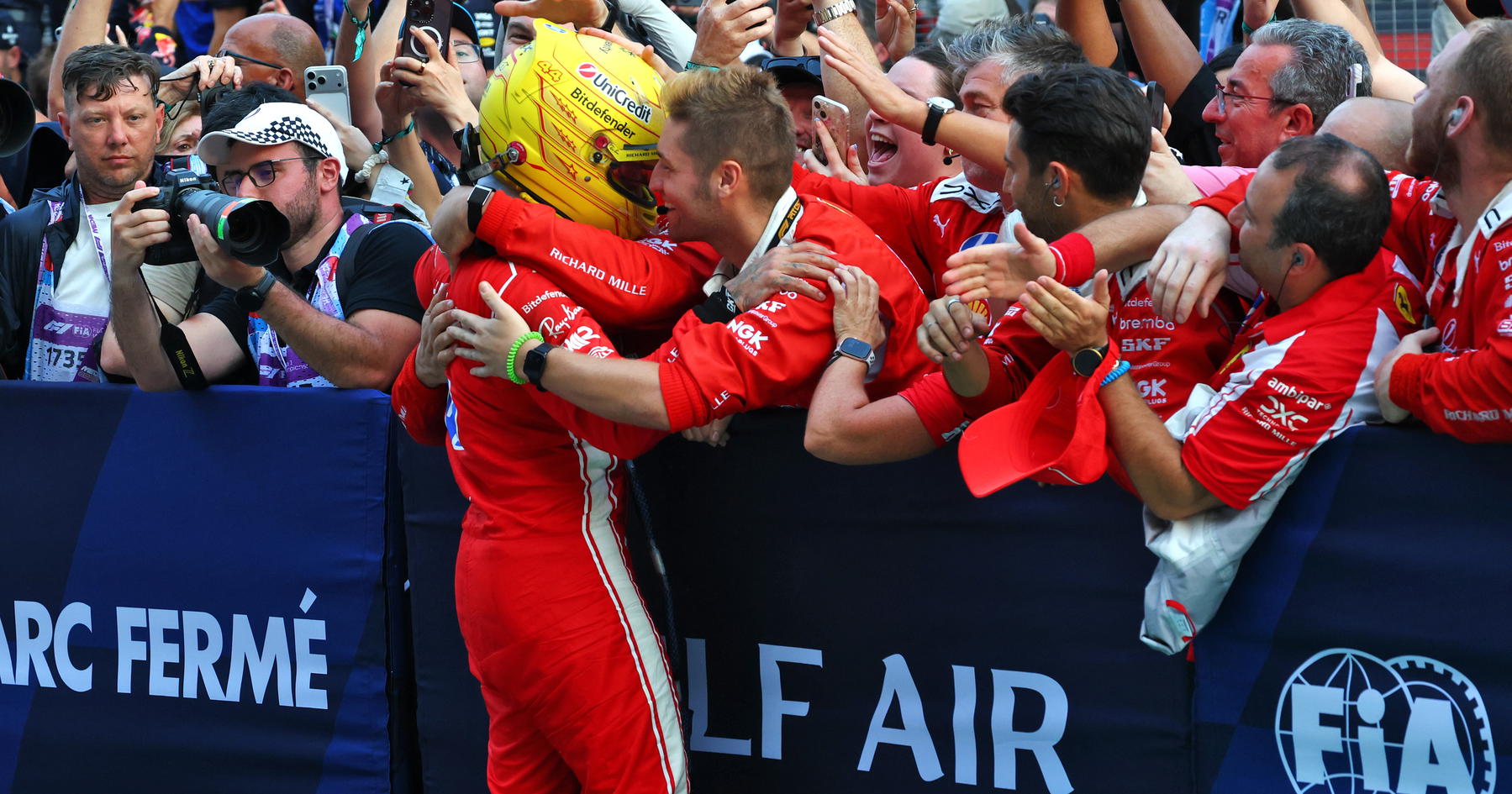 Photo: RacingNews365 Hamilton podium Sepang