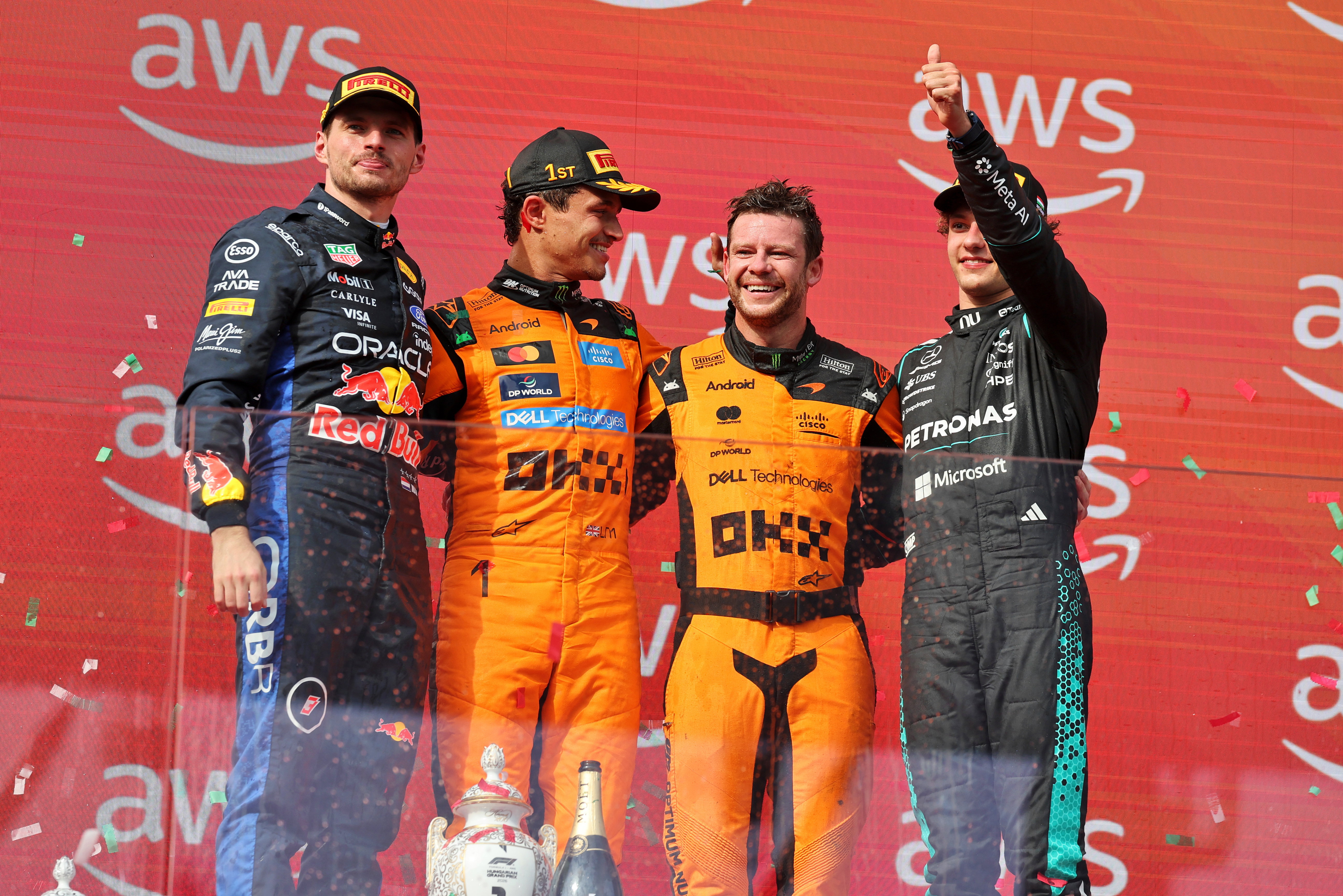 Hungary podium