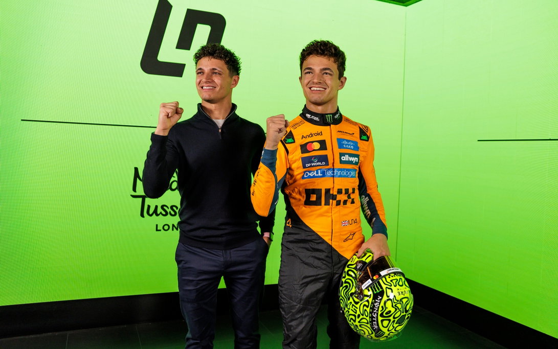 Lando Norris revela estátua de cera 'surreal' no Madame Tussauds antes do GP da Grã-Bretanha
