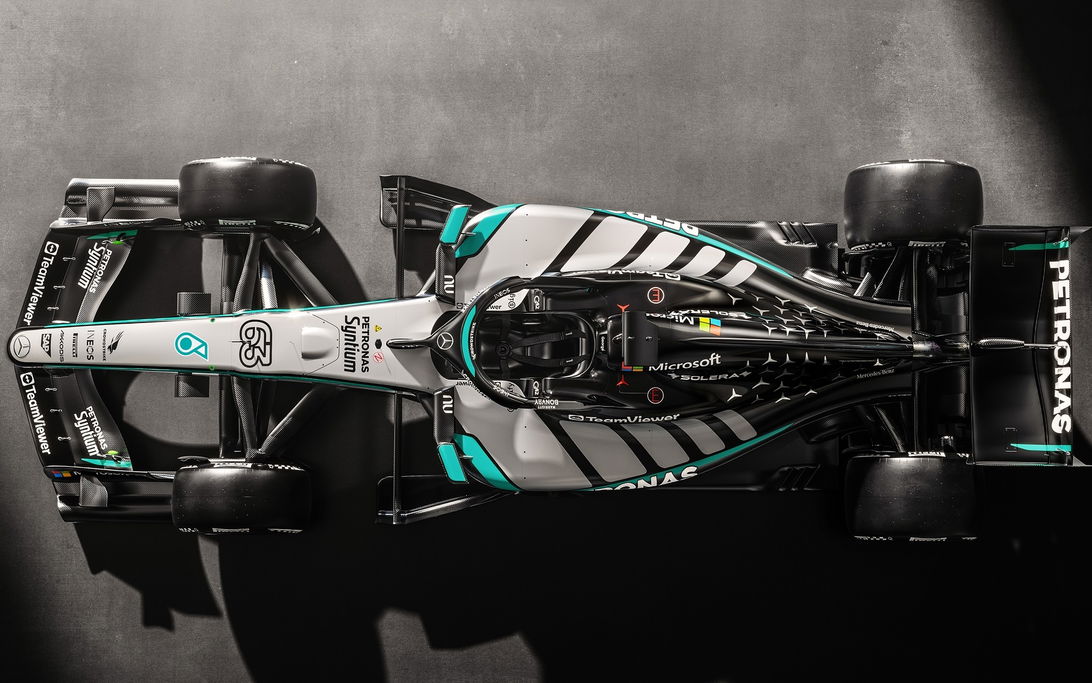 Mercedes W17 top view