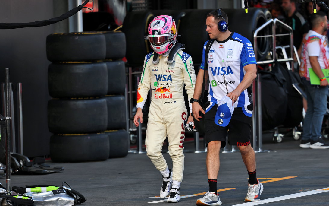 Liam Lawson frustrado por la falta de velocidad punta de Racing Bulls en Bakú