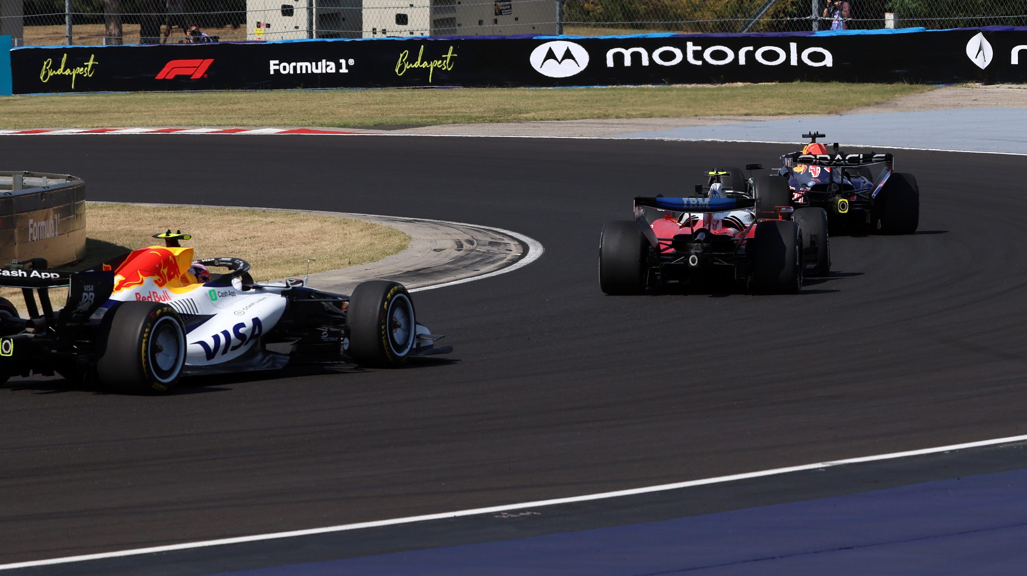 Lawson Hamilton Verstappen race Hungary