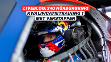 Live kwalificatietraining 1 24 uur van de Nürburgring met Max Verstappen