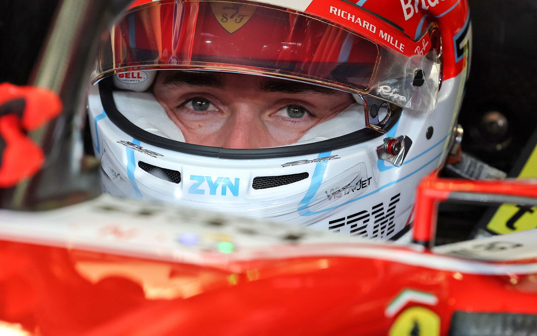 Leclerc Bahrain test