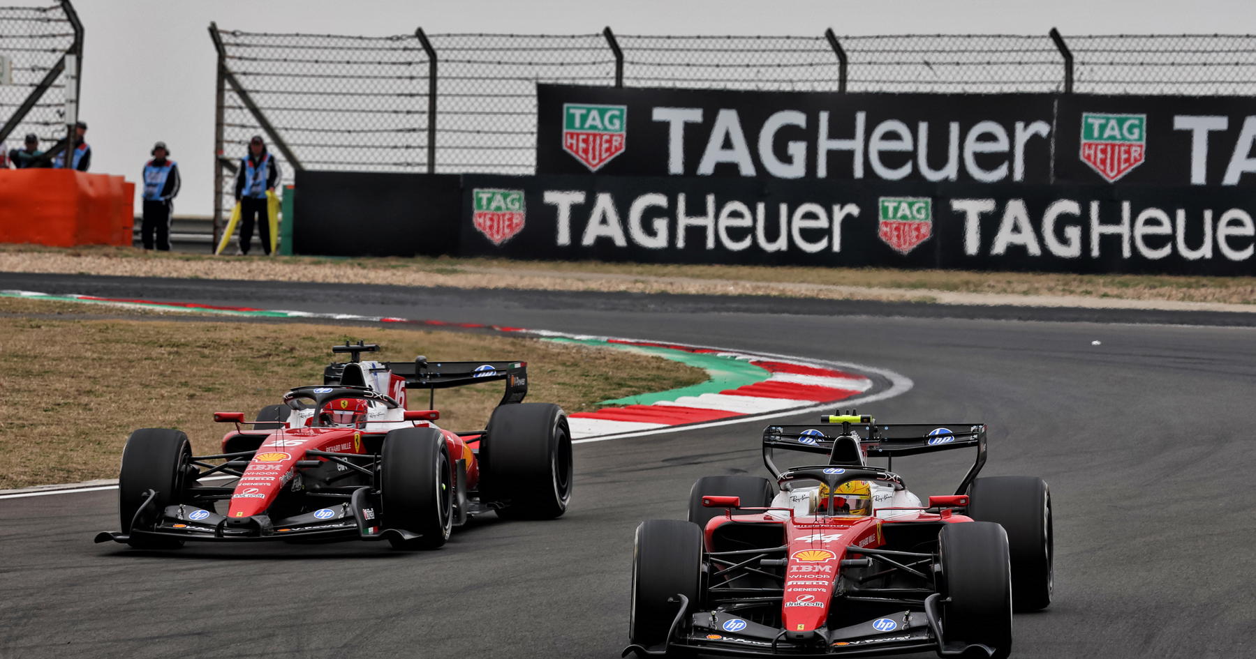 Charles Leclerc questions Ferrari view after 'tough' Lewis Hamilton scrap