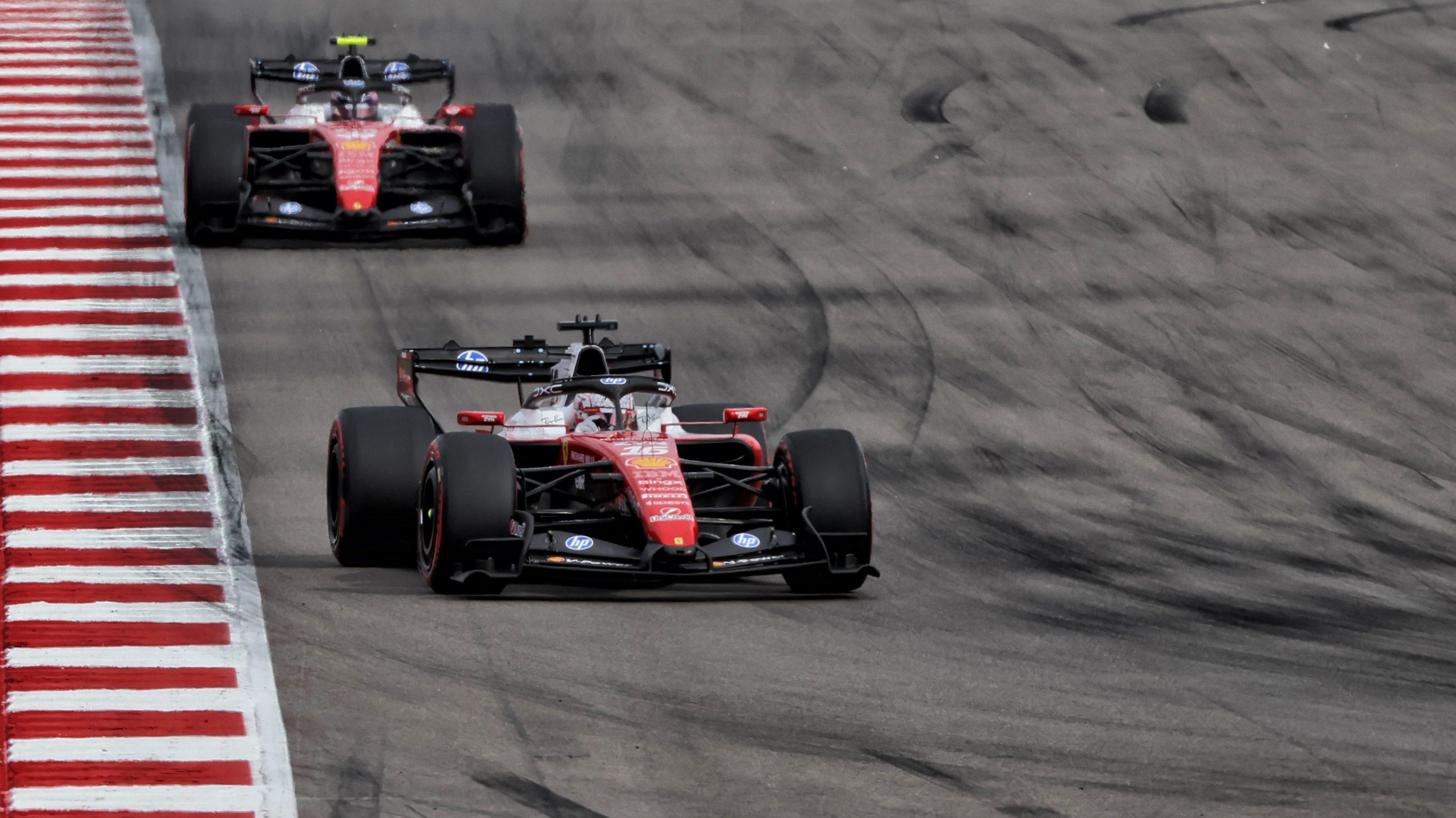 Leclerc Hamilton race Austin