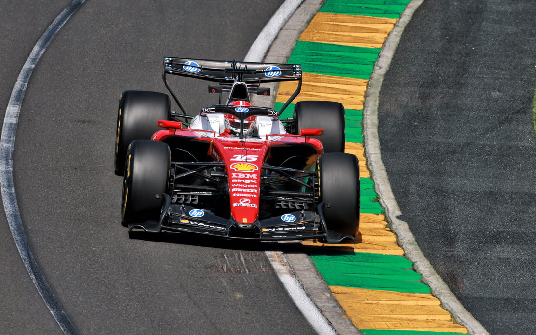 Ferrari's Leclerc Tops Disrupted First Practice in Australia