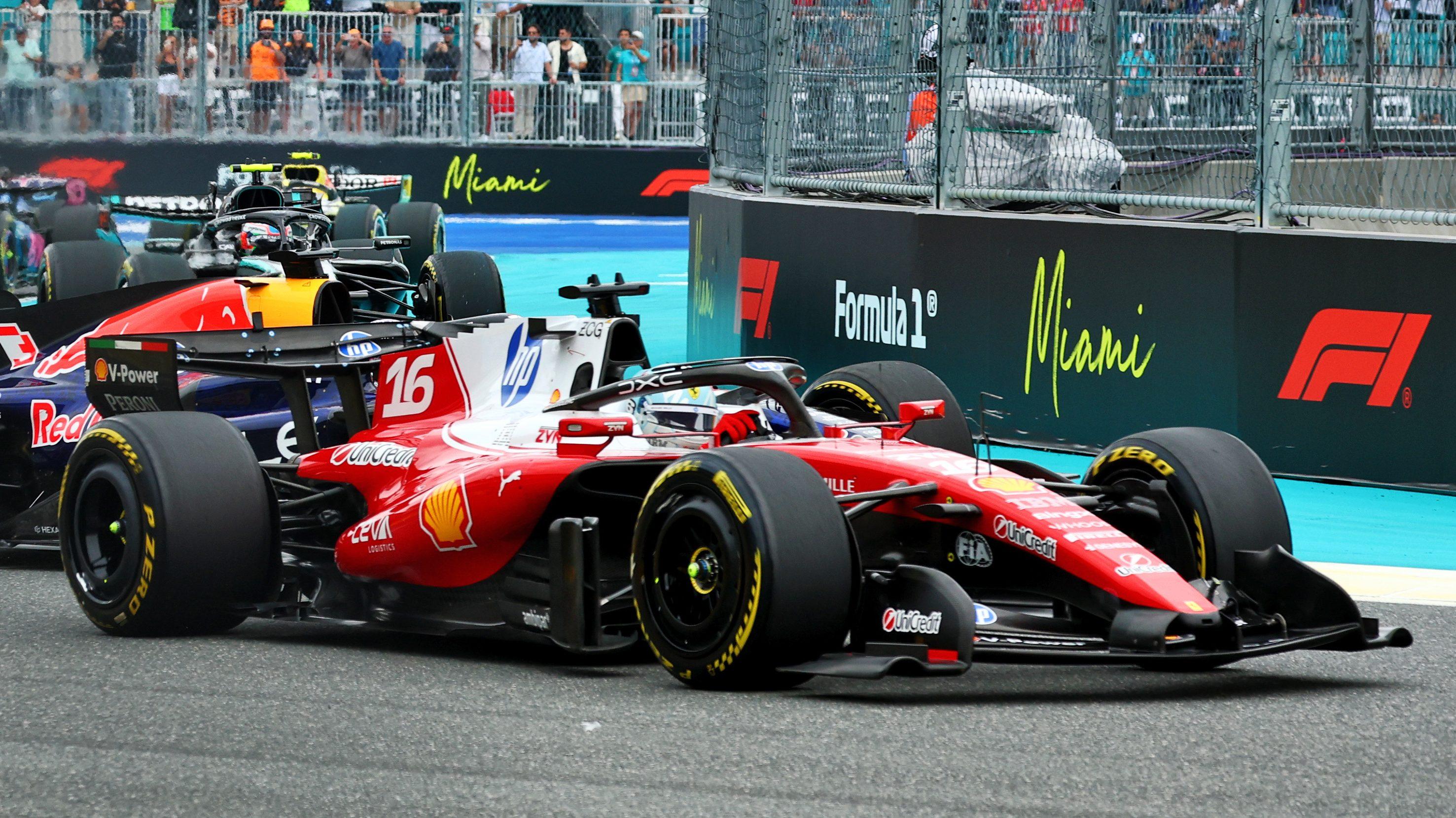 Leclerc race Miami