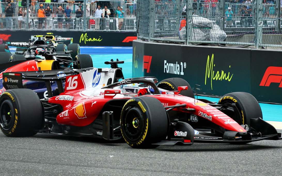 Leclerc race Miami