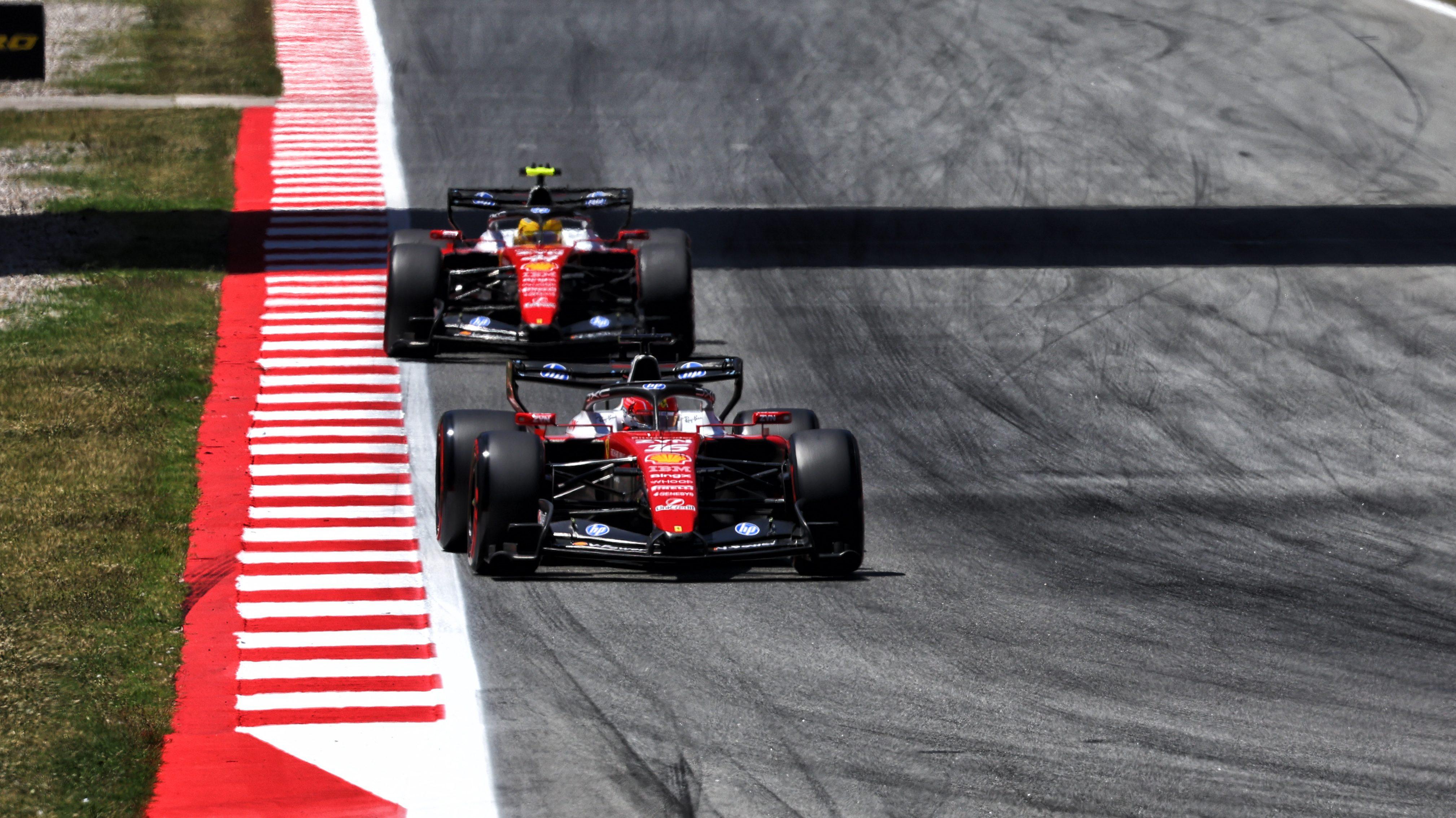 Leclerc Hamilton Barcelona