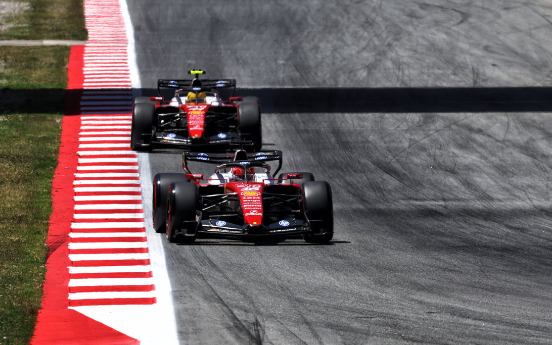 Leclerc Hamilton Barcelona