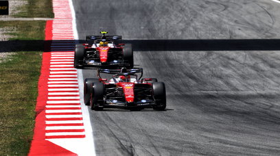 Leclerc Hamilton Barcelona