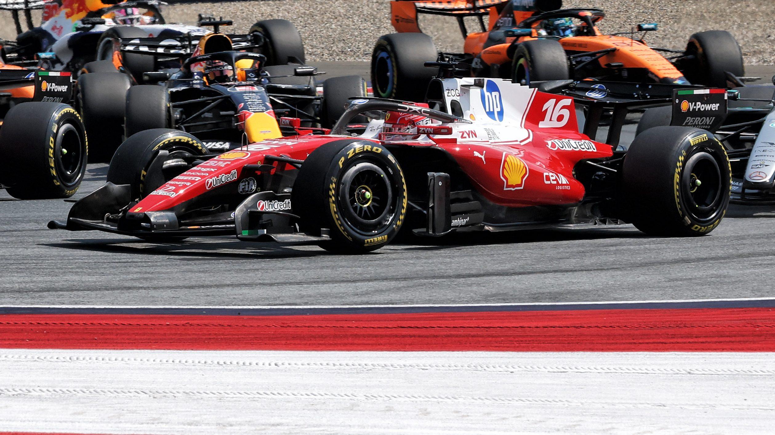 Leclerc race Austria