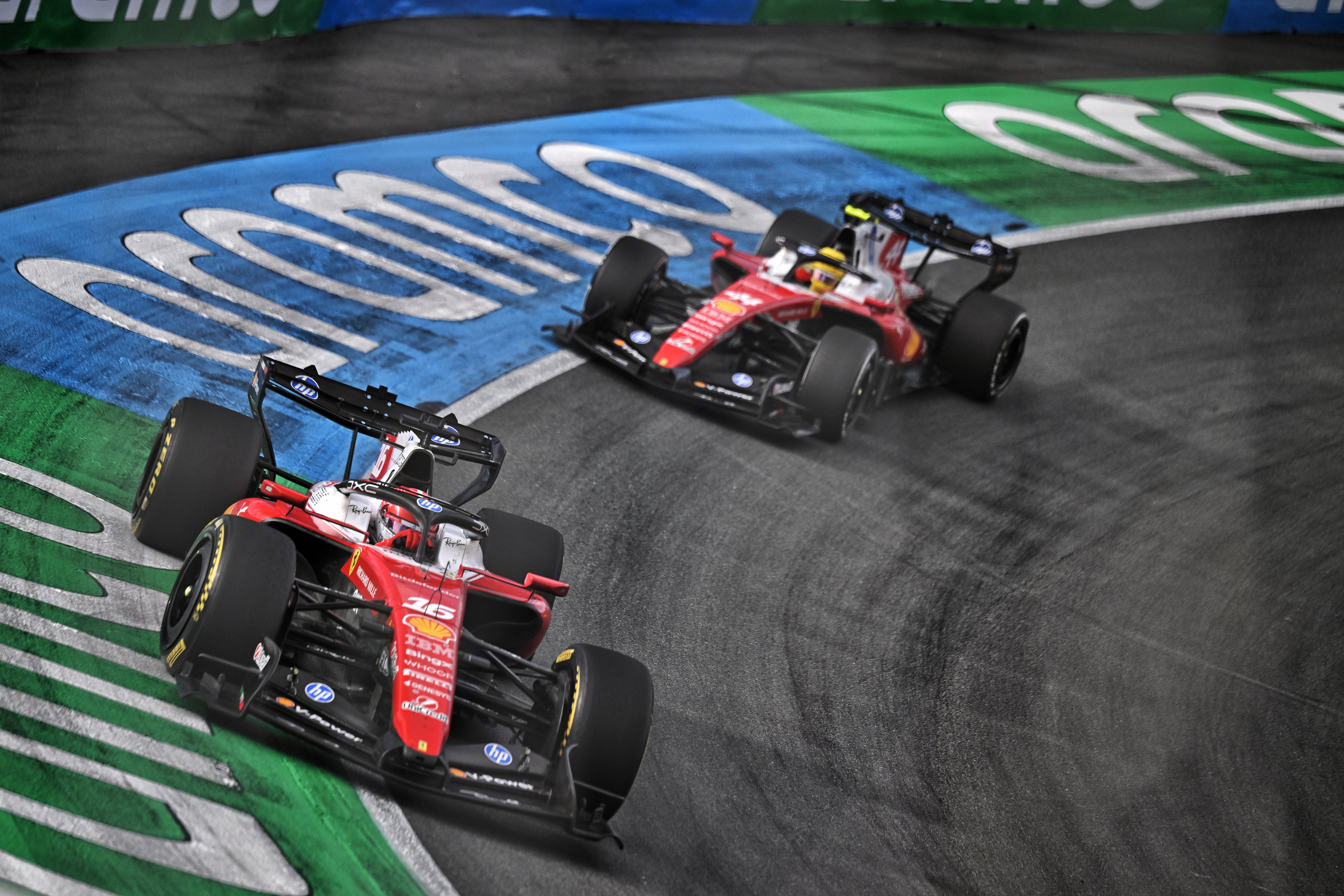 Leclerc Hamilton race Zandvoort