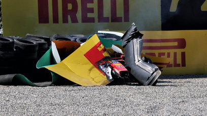 Leclerc Monza crash