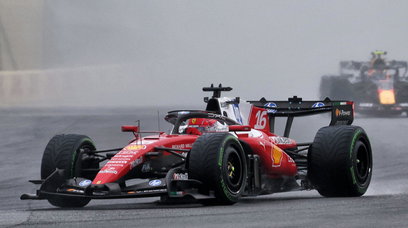 Leclerc Malaysia race rain