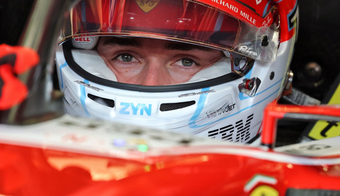 Leclerc Bahrain test