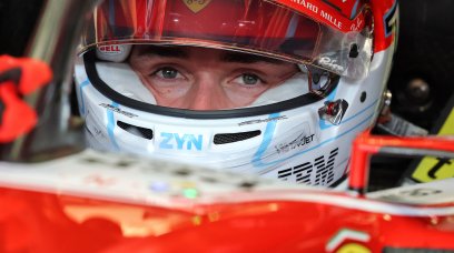 Leclerc Bahrain test