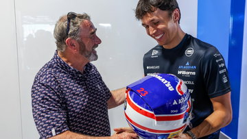 Iconic F1 helmet livery returns as Alex Albon makes Williams history