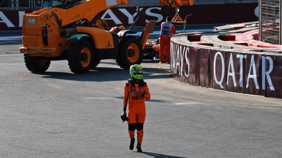 Norris Baku crash
