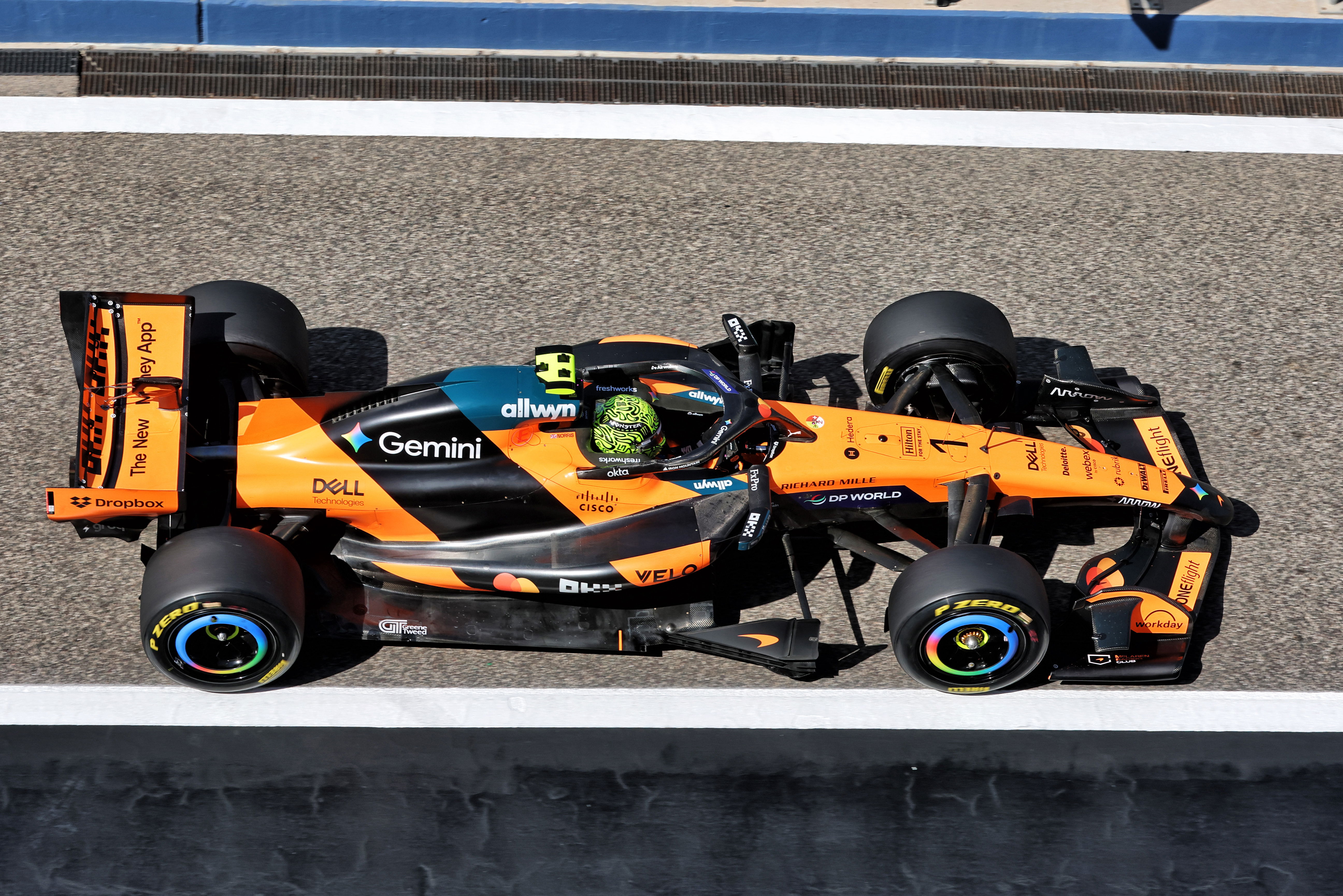 Norris Bahrain test 2 day 2