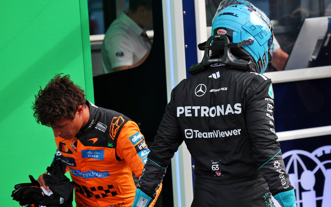 Norris pierde la pole en Zandvoort por un suspiro debido a problemas con los blandos