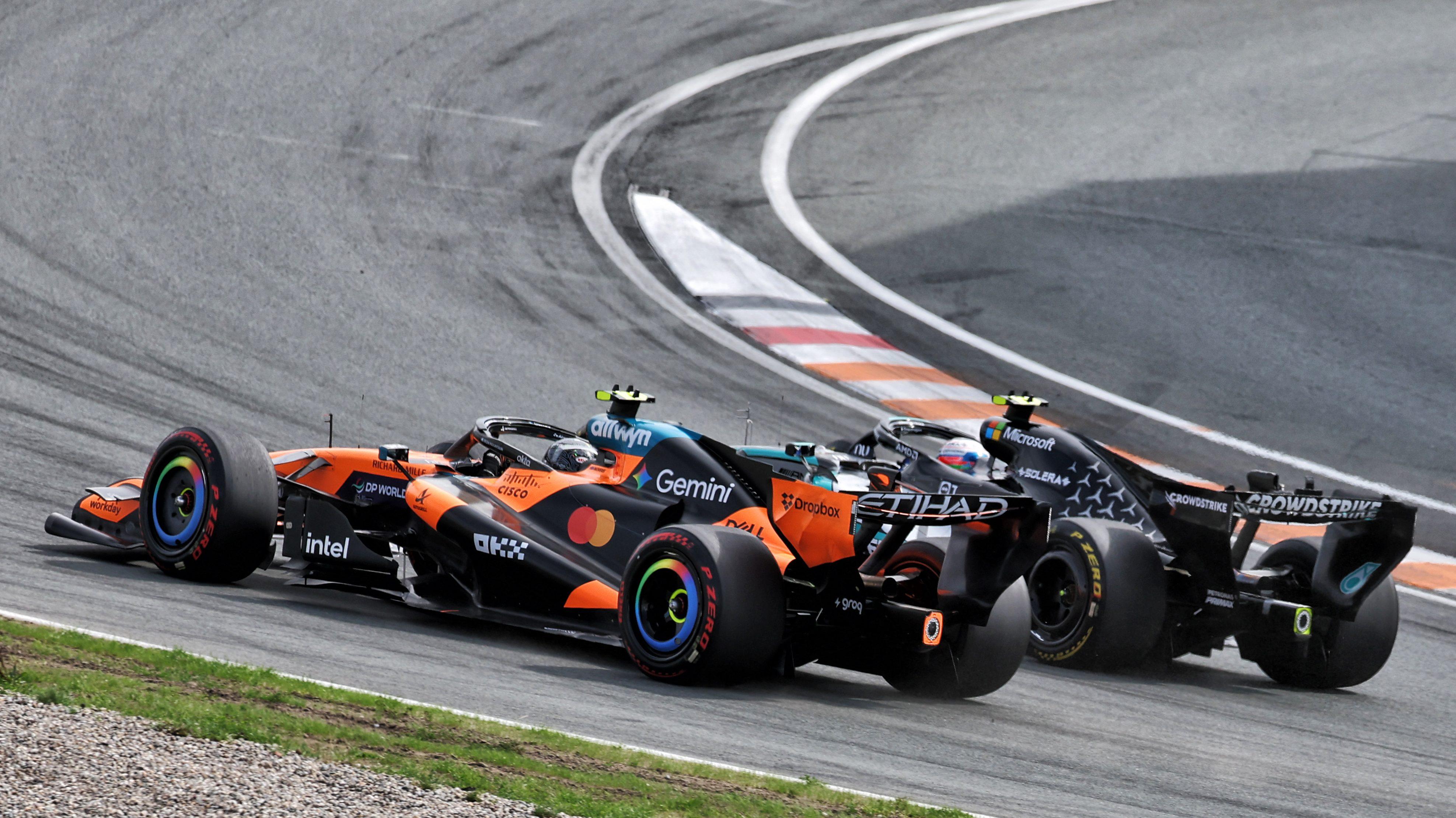 Norris Antonelli re start Zandvoort