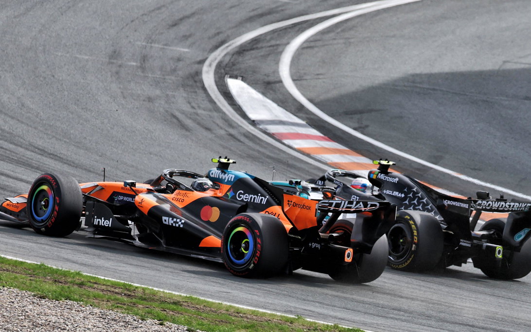 Norris Antonelli re start Zandvoort