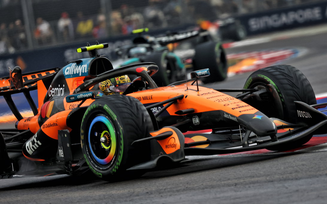 Norris Singapore sprint wet