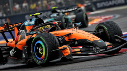 Norris Singapore sprint wet
