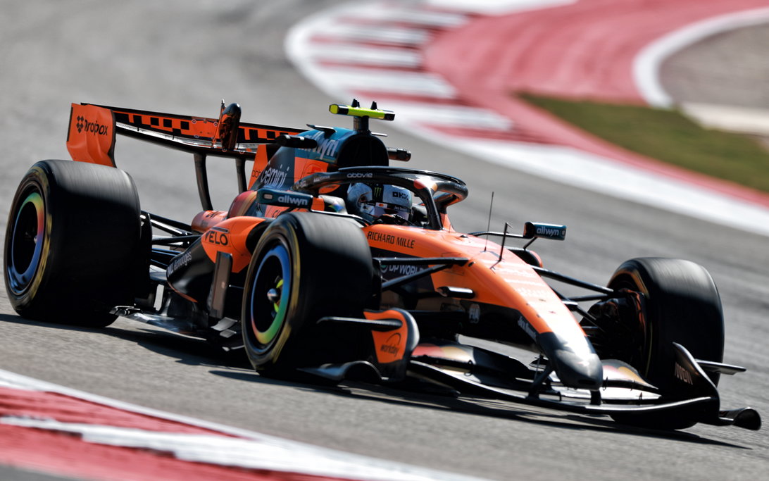 Lando Norris Struggles with McLaren's Handling in Austin Practice