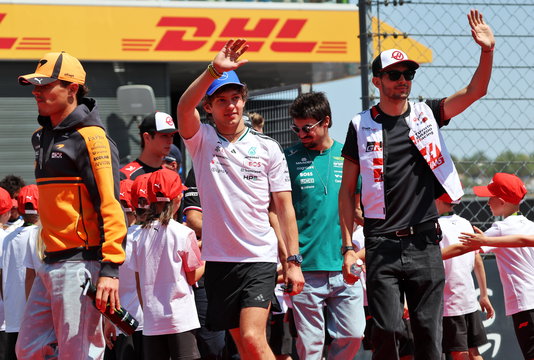Ocon Drivers Parade Hungary