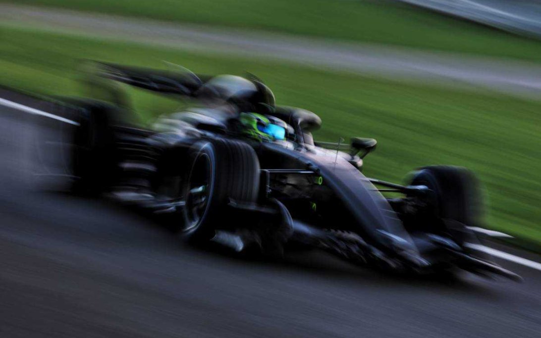 Perez Cadillac Silverstone debut run