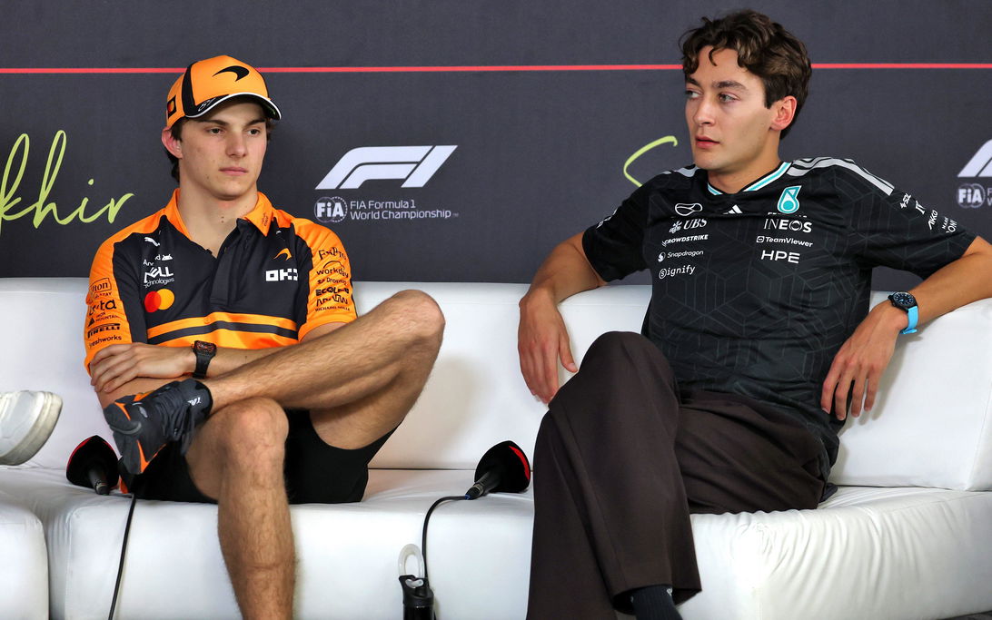 Piastri Russell Bahrain Presser Day 6
