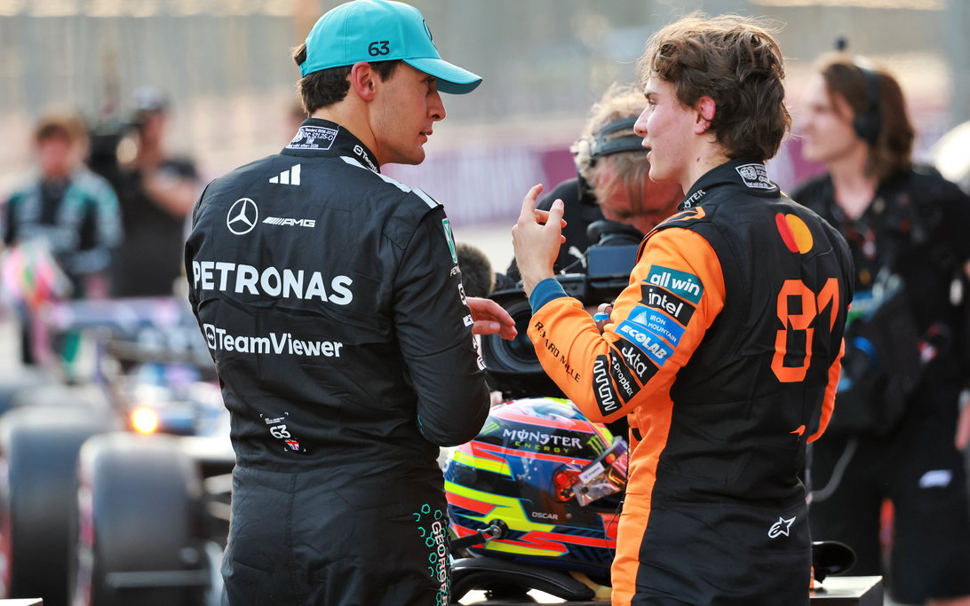 Piastri Jokes About "Tow Bar" Strategy to Challenge Dominant Russell in Baku