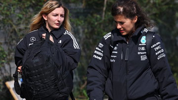 Mercedes tease landmark Doriane Pin F1 test