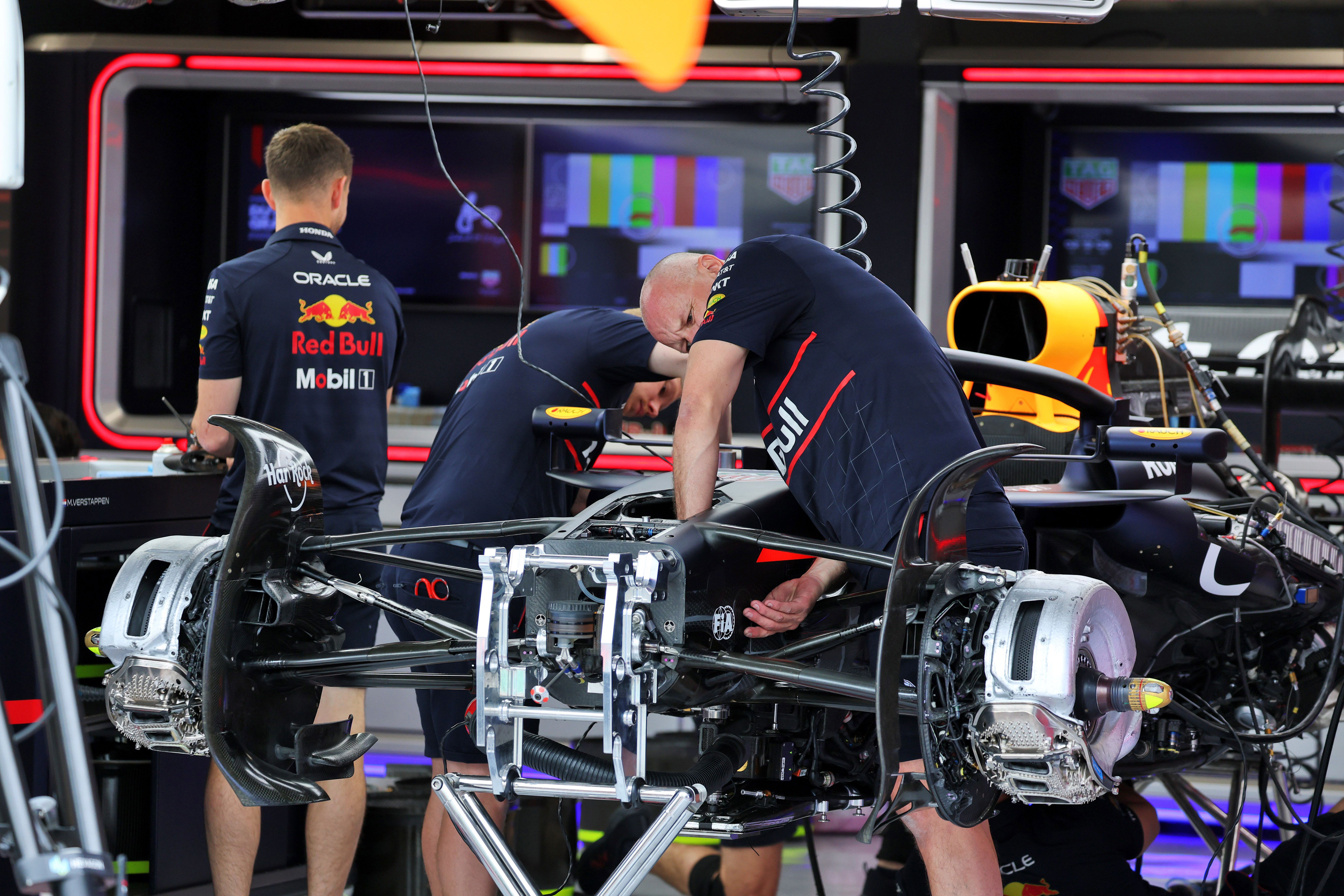 Red Bull garage