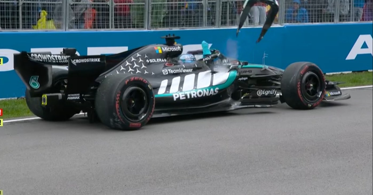 George Russell fumes after painful Canadian GP retirement
