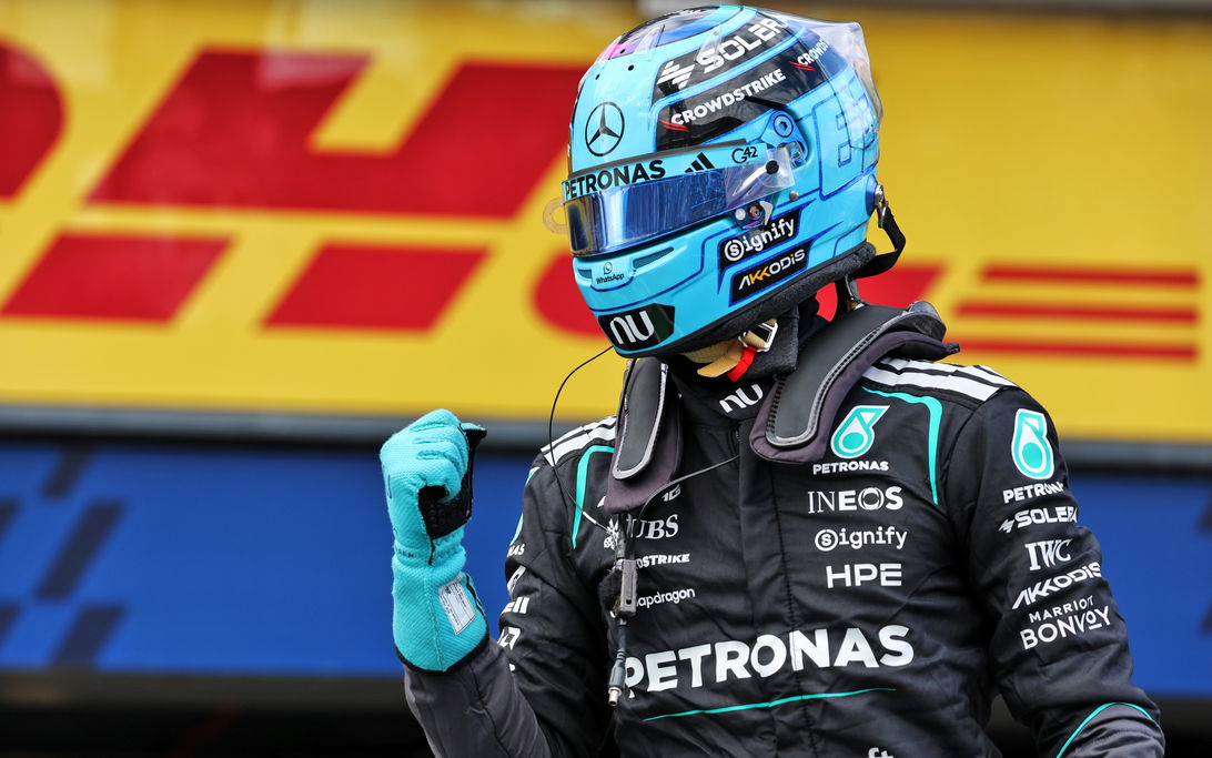 George Russell claims pole, says Mercedes' potential 'finally realized'