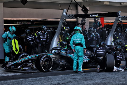 Russell Barcelona race
