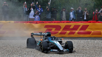 George Russell 'distraught' after disastrous Lewis Hamilton collision