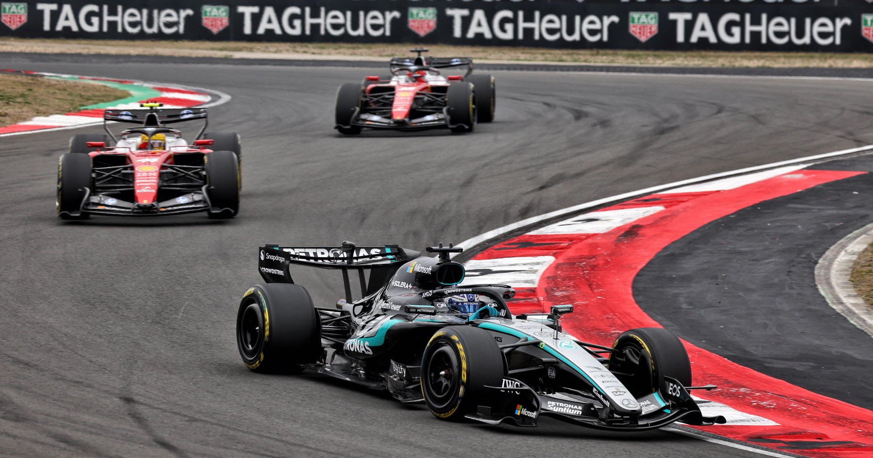 George Russell expected Ferrari collision after 'most aggressive racing'