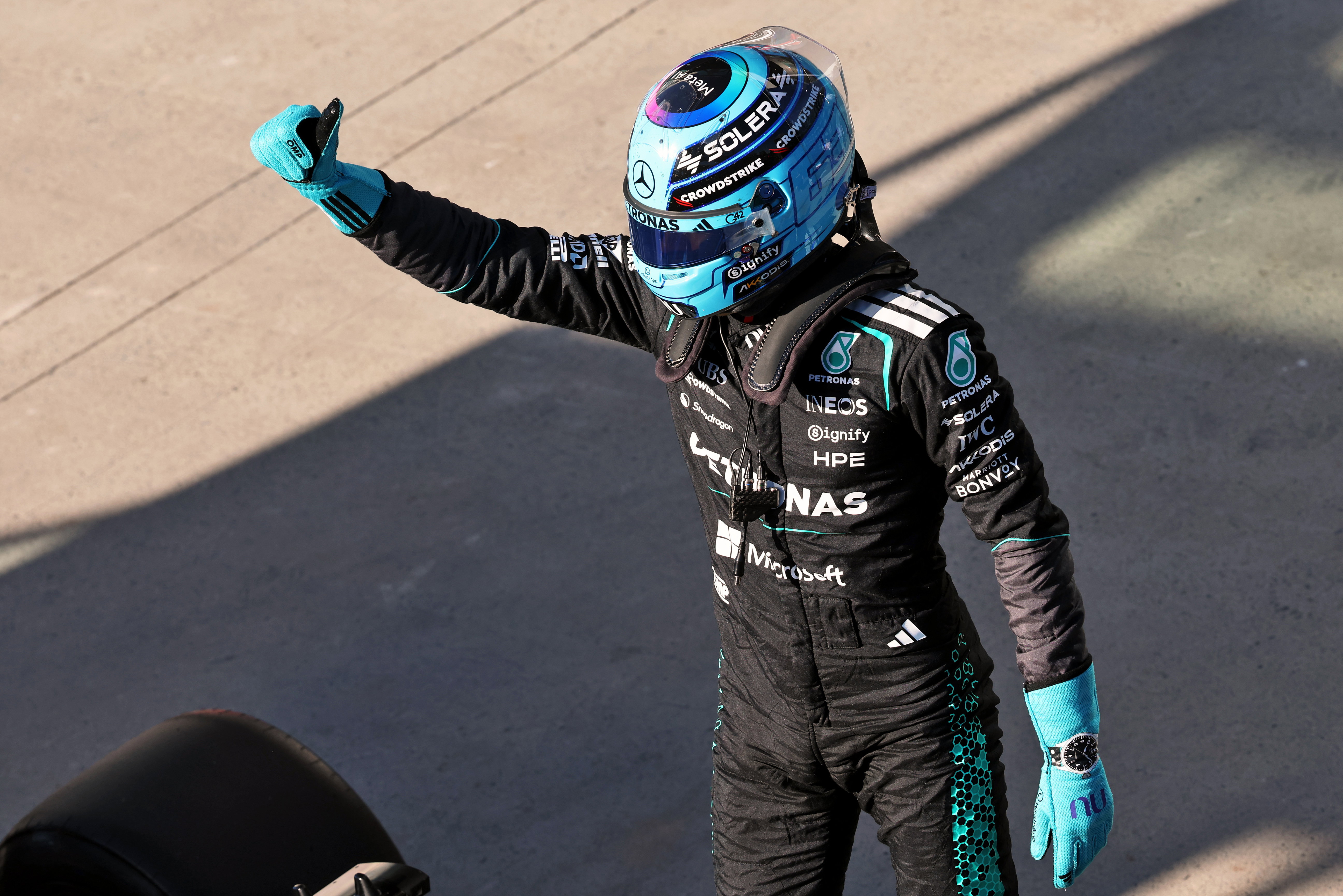 Russell sprint pole Canada