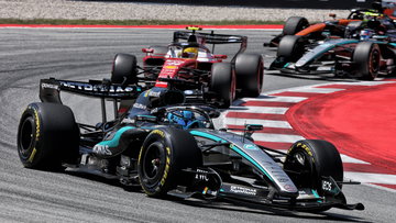 George Russell wary of Ferrari threat after Lewis Hamilton win: 'They're coming'