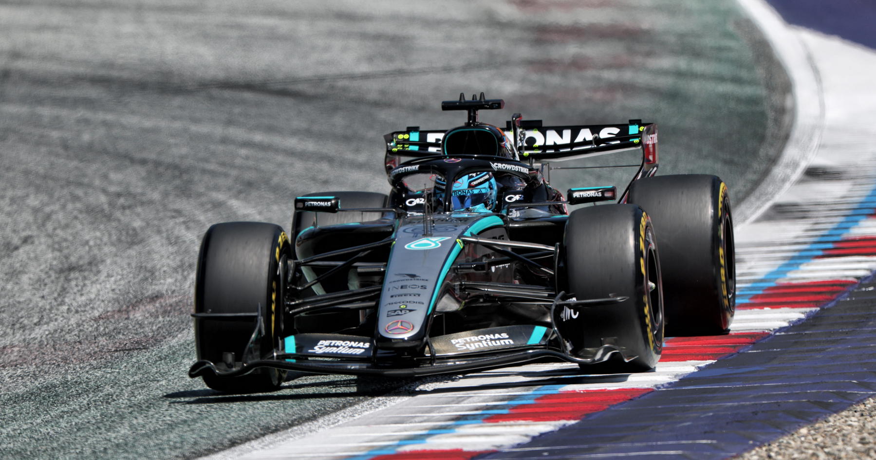 George Russell names surprise Mercedes Austria threat: 'They were flying'