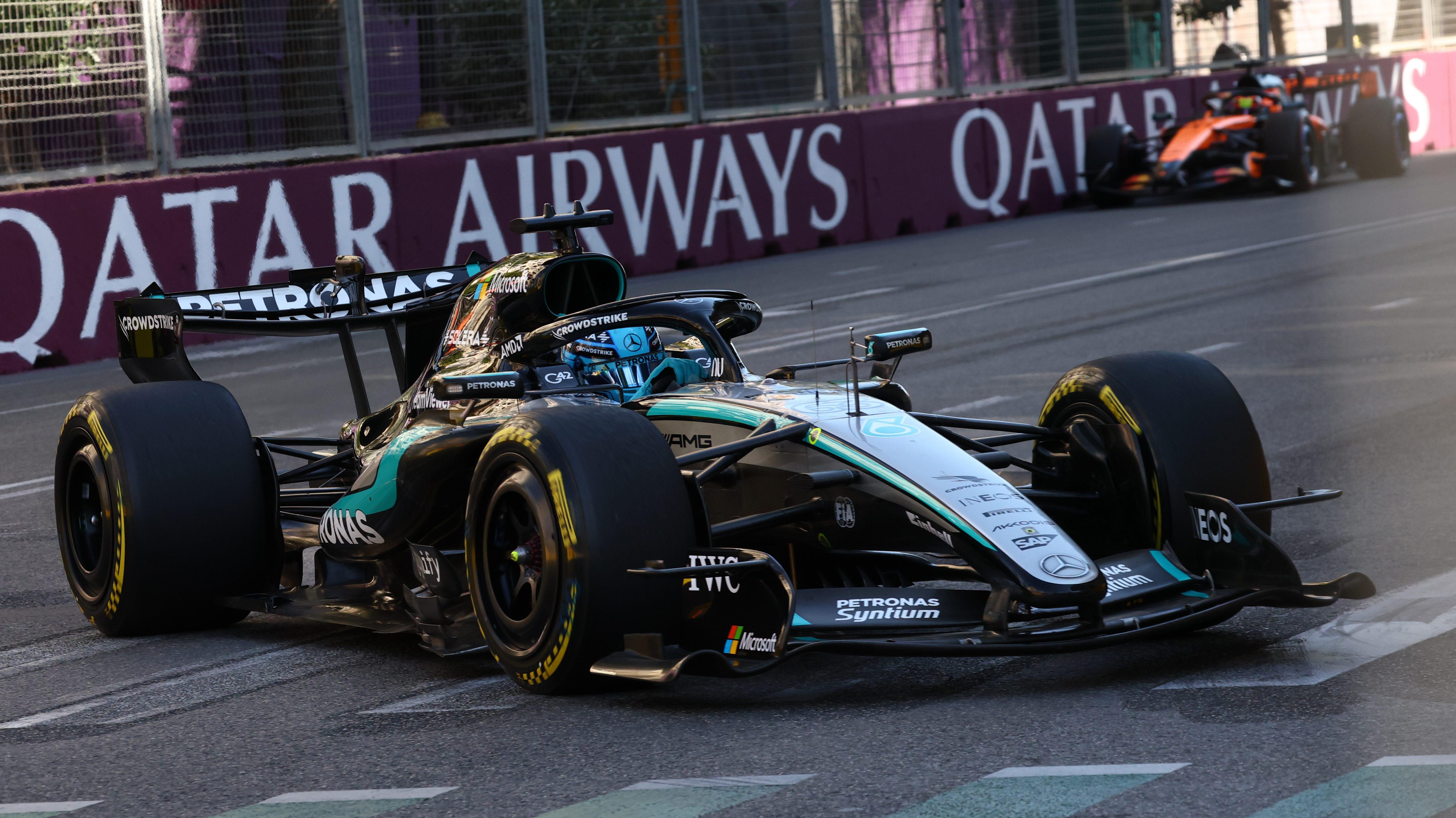 Russell race Baku