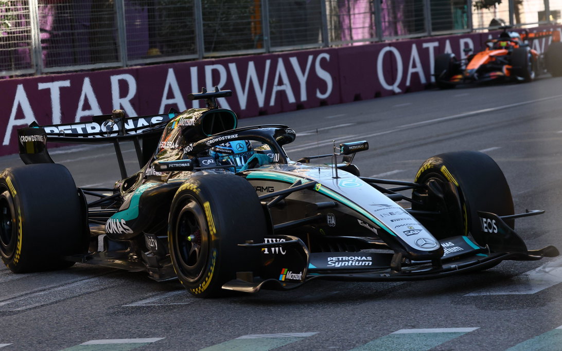 Russell race Baku