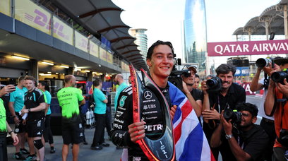 Russell Win Baku